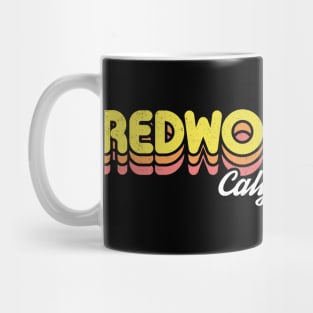 Retro Redwood City California Mug